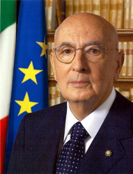 View this image in original resolution: Il Presidente della Repubblica Italiana Giorgio Napolitano